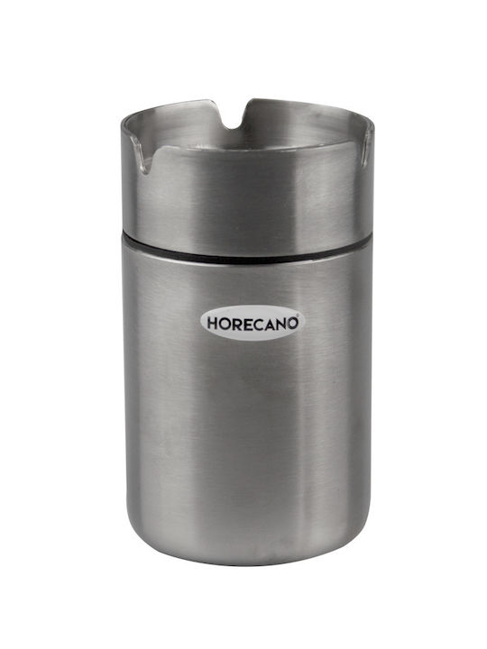 Raki Stainless Steel Windproof Ashtray D7xh12cm