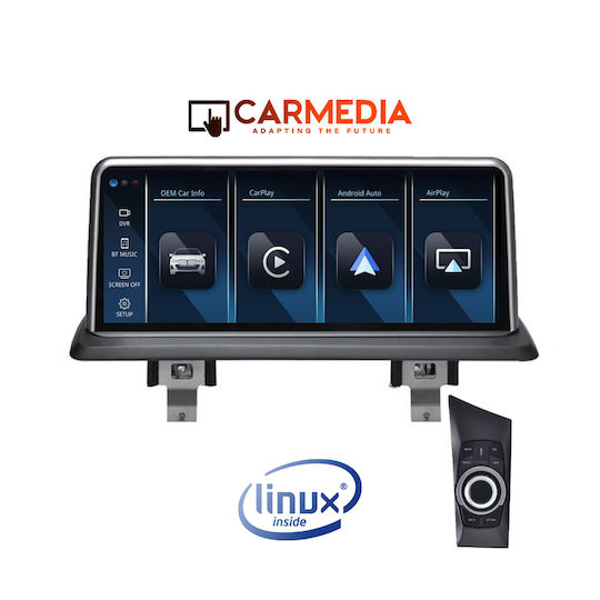 Carmedia Автомобилна Аудио Система (Блутут/USB/WiFi/GPS/Apple-Carplay/Android-Auto) с Тъчскрийн 10.25"