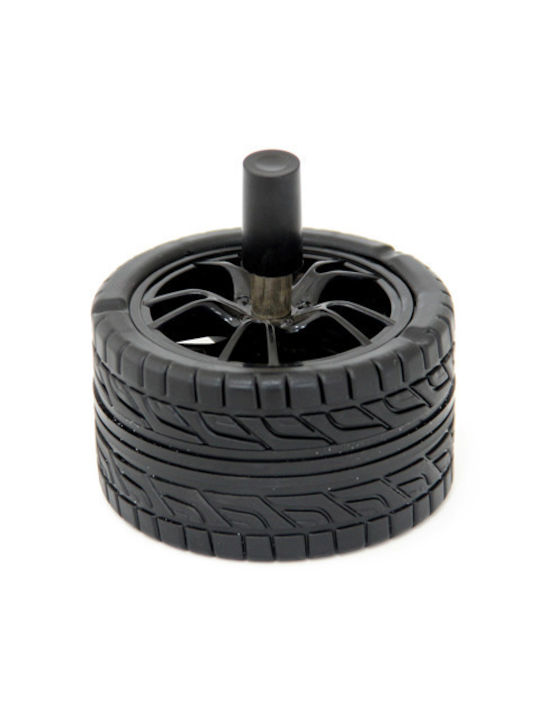 Winddichter Aschenbecher Im Radform Raki D9,5xH9,5cm Edelstahl Gummi