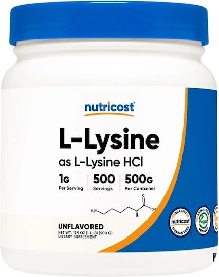 Nutricost L-lysine 500гр Без вкус