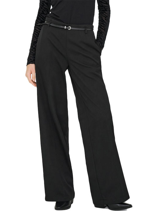 Only Damen Stoff Hose Loose Fit Black