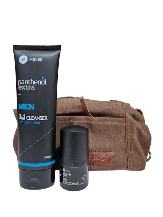 Panthenol Extra Promo Men Комплект за грижа за кожата за Почистване на тялото 3бр