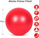 Fitball Μπάλα Pilates 75cm σε Κόκκινο Χρώμα