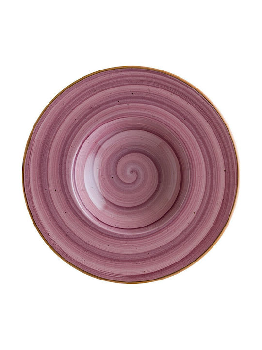 Bonna Black Berry Farfurie pentru paste din Porțelan Violet cu Diametru 28cm
