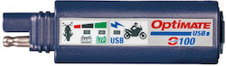 Optimate Motorcycle Charger with Port: 1xUSB
