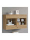 Wall Shelf with LED Artisan Oak 98.5x30x60.5cm