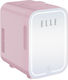 Cosmetic Refrigerator 8lt With Shelf Mirror LED Lighting And Heating Function Pink 42W