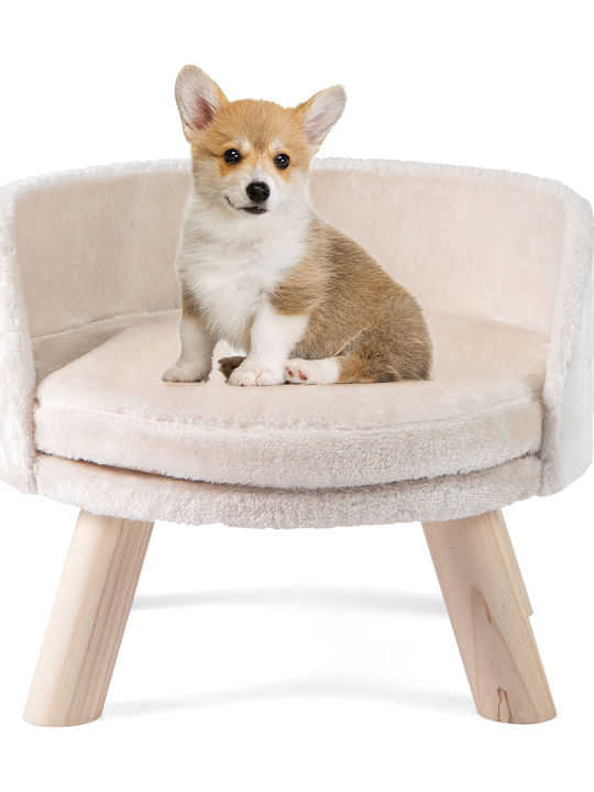 Costway Sofa für Hunde Beige 33x42cm