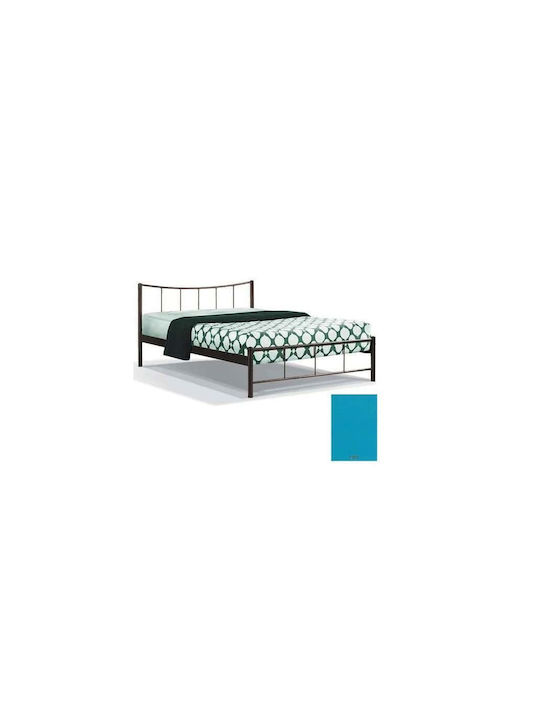Phoebus Pat Single Metalic Albastru Deschis Pentru Saltea 100x190cm Phoebus100190tatgalben