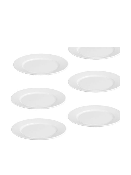 Raki Farfurie joasă Plastic cu Diametru 25cm 6buc
