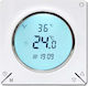 Thermostat Th-12 Digital Screen Built-in 16a 3500w 220v Power Supply Floor Sensor White