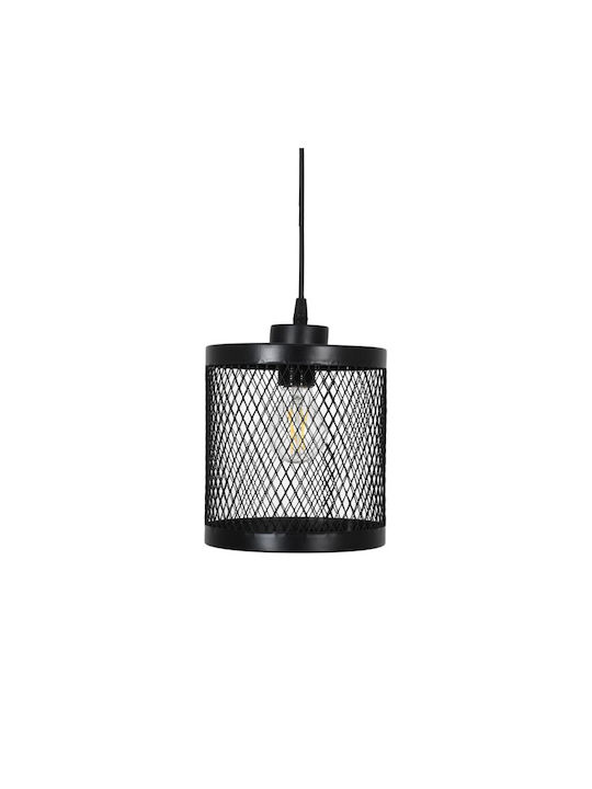 Fylliana Pendant Light Black Grid 18x20cm