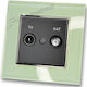 TV Antenna Satellite Aerial Socket Black Matte ...