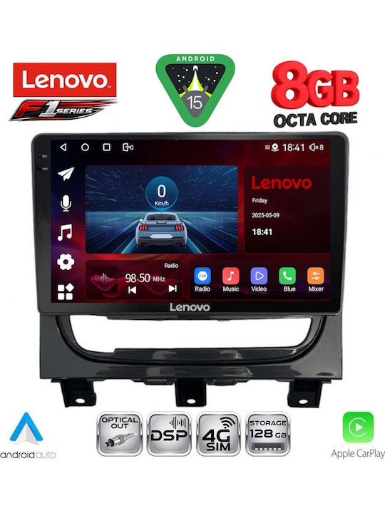 Lenovo Car Audio System for Fiat Strada 2012-2020 (Bluetooth/USB/WiFi/GPS/Apple-Carplay/Android-Auto) with Touch Screen 9"