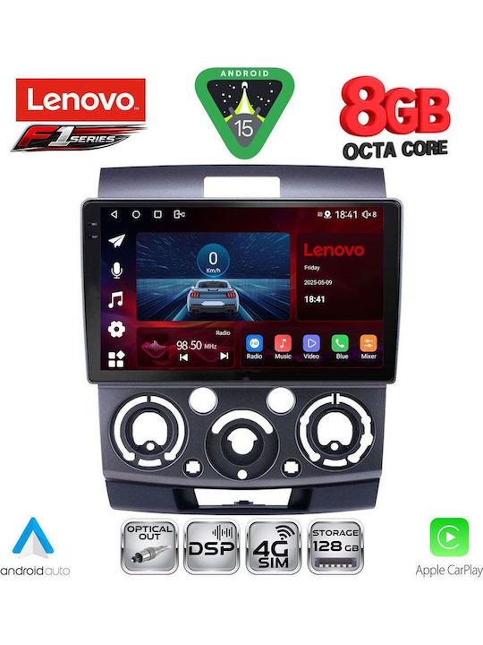 Lenovo Car Audio System for Ford Ranger Mazda BT-50 2006-2011 (Bluetooth/USB/WiFi/GPS/Apple-Carplay/Android-Auto) with Touch Screen 9"