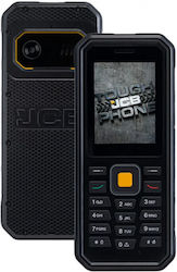 JCB Tradesman 4 Dual SIM Устойчив Мобилен Телефон с Бутони Черен