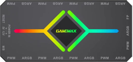 Gamemax Fan Hub V4.0 PWM A-RGB Hub Controller Fans Black