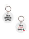 Set of 2 Keychains Boss & Real Boss MDF 5x5