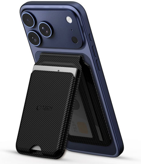 Tech-Protect MagSafe Θήκη Καρτών Magwallet Stand Carbon