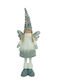 Christmas Angel Ornament Flippy White Grey Textile 53 Cm