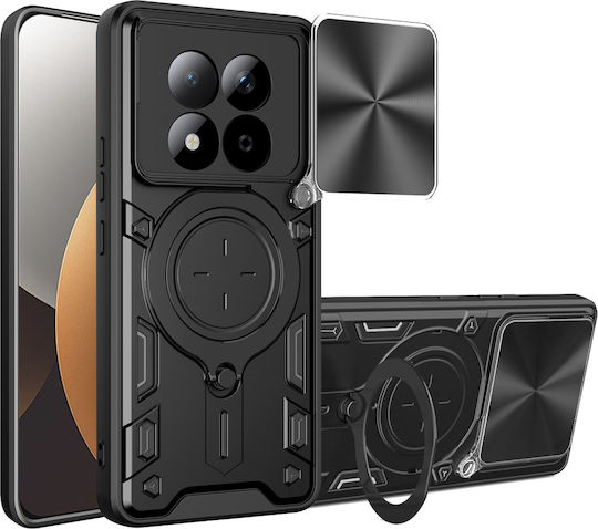 Techsuit Camguard Handyhülle Metallisch Schwarz Für Redmi Note 15 Pro 5G