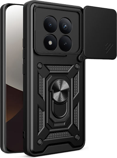 Techsuit Camshield Serie Rückseite Umschlag Silikon / Kunststoff Schwarz Redmi Note 15 Pro+ / Poco M8 Pro