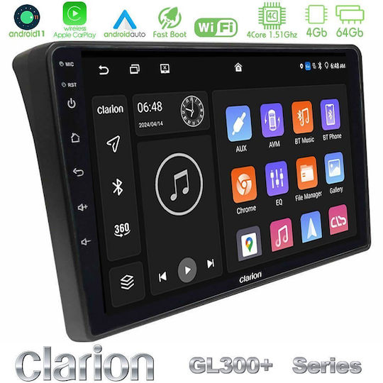 Clarion Автомобилна Аудио Система За Peugeot Boxer Fiat Ducato Citroen Jumper 2007-2011 Bluetooth USB AUX WiFi GPS Apple CarPlay Android Auto С 9" Touch Screen