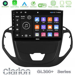 Clarion Ηχοσύστημα για Ford Courier / Transit Courier 2015-2023 με Bluetooth, USB, GPS