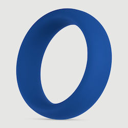 Φαρδύ Δαχτυλίδι Πέους Σιλικόνης Forto F-64 45 Mm Wide Silicone Medium Cock Ring Μπλε
