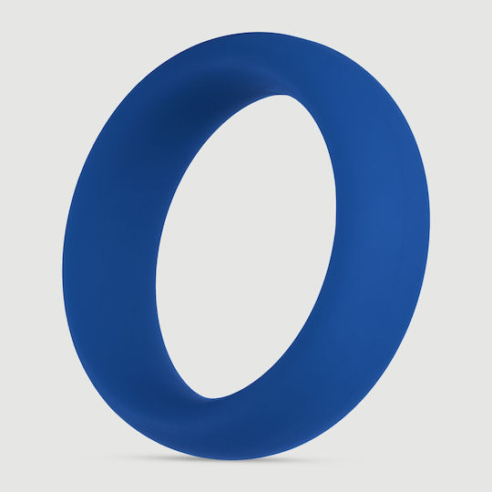Φαρδύ Δαχτυλίδι Πέους Σιλικόνης Forto F-64 45 Mm Wide Silicone Medium Cock Ring Μπλε
