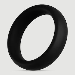Φαρδύ Δαχτυλίδι Πέους Σιλικόνης Forto F-64 50 Mm Wide Silicone Large Cock Ring Μαύρο