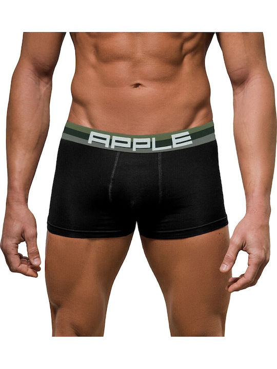 Apple Boxer Ανδρικό Μποξεράκι Μαυρο/χακι