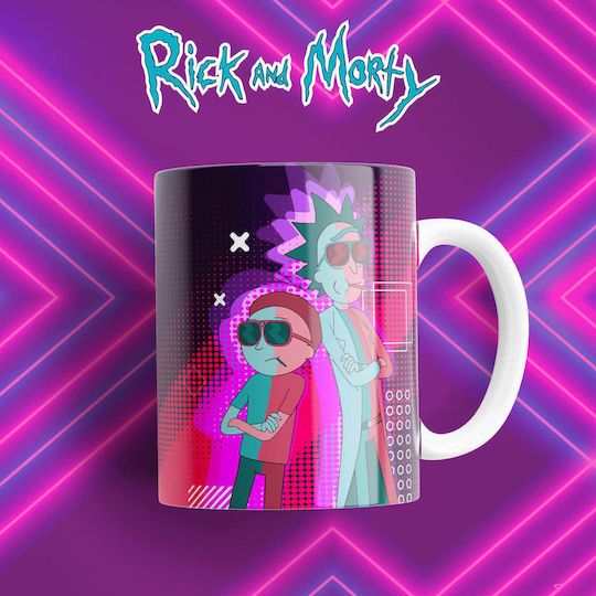Digital Place Rick And Morty Κούπα Κεραμική Λευκή 330ml