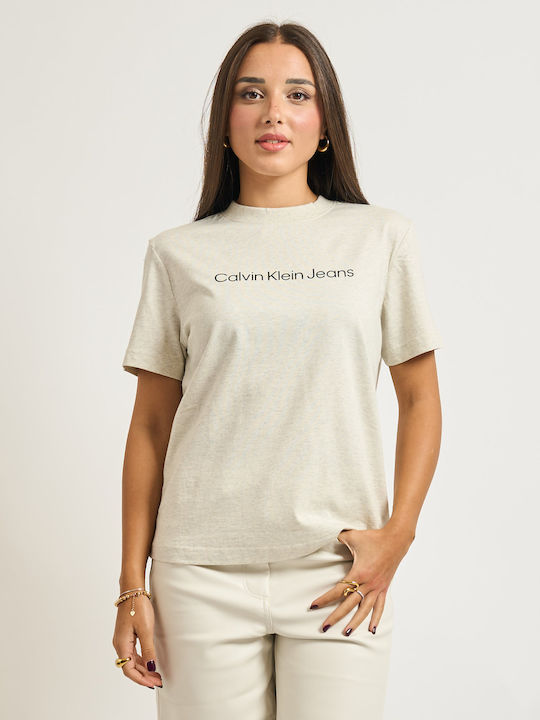 Calvin Klein Γυναικείο T-shirt Εκρού