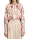 Women's Blouse Cotton Floral Royal Garden Sand