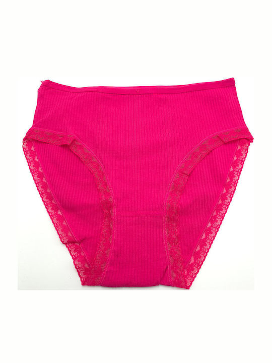 Hand's Foner Cotton Women's Briefs with Lace Fu...