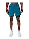 2 in 1 Sports Men's Blue Shorts