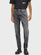 Men's Jeans Pants with Regular Tapered Fit Gray