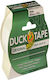 Duck Αυτοκόλλητη Υφασμάτινη Ταινία Λευκή 25mx50mm