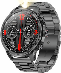 Microwear V99 Smartwatch (Black Steel)