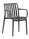 Gartenstühle Polypropylen Moda Schwarz 54x57x80cm