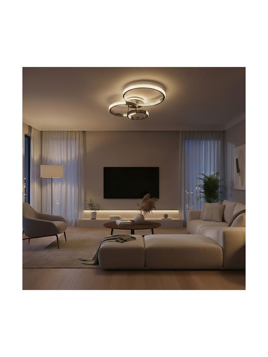 kelvo Ceiling Mount Light 80cm White with Integrated LED