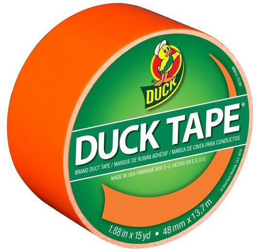 Duck Tape Neon Orange 48 Mm X 13.7 M Strong & Bright Fabric Tape