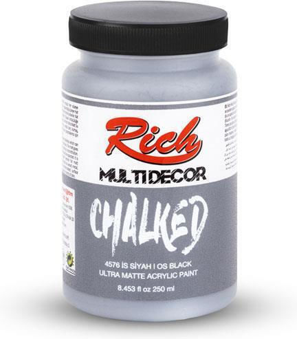 Rich Chalk Paint 250ml 4576 Carbon Black