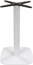 Zita Plus Flat-s Βάση Τραπεζιού Μεταλλική Λευκή 45x45x72cm