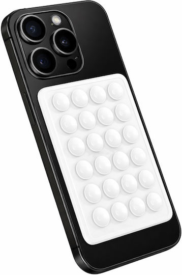 Single Side Sticker 8x5cm Non-slip Mobile Stand Mobile in White color