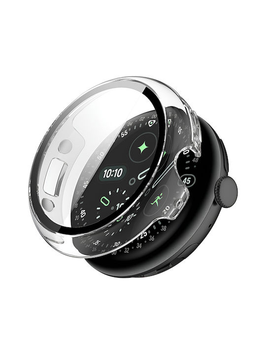Techsuit Defense360 Pro Πλαστική Θήκη με Τζαμάκι σε Διάφανο χρώμα για Google Pixel Watch 4 41mm