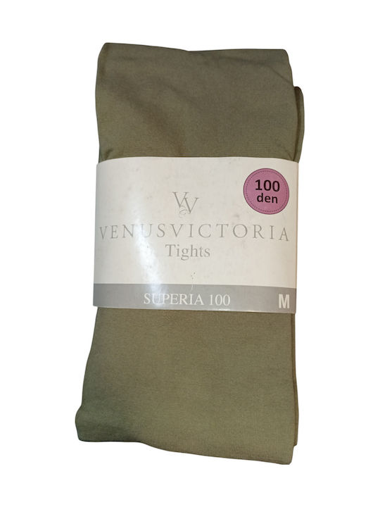 Superia Οpaque Γυναικείο Καλσόν 100 Den Olive