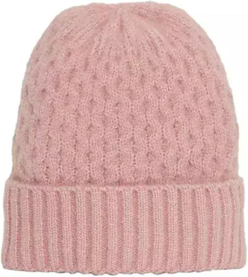 Beanie Frauen Beanie Gestrickt in Rosa Farbe