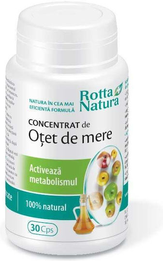 Rotta Natura Apple Cider Vinegar Concentrate Supliment Pentru Scădere În Greutate 30 Capsule